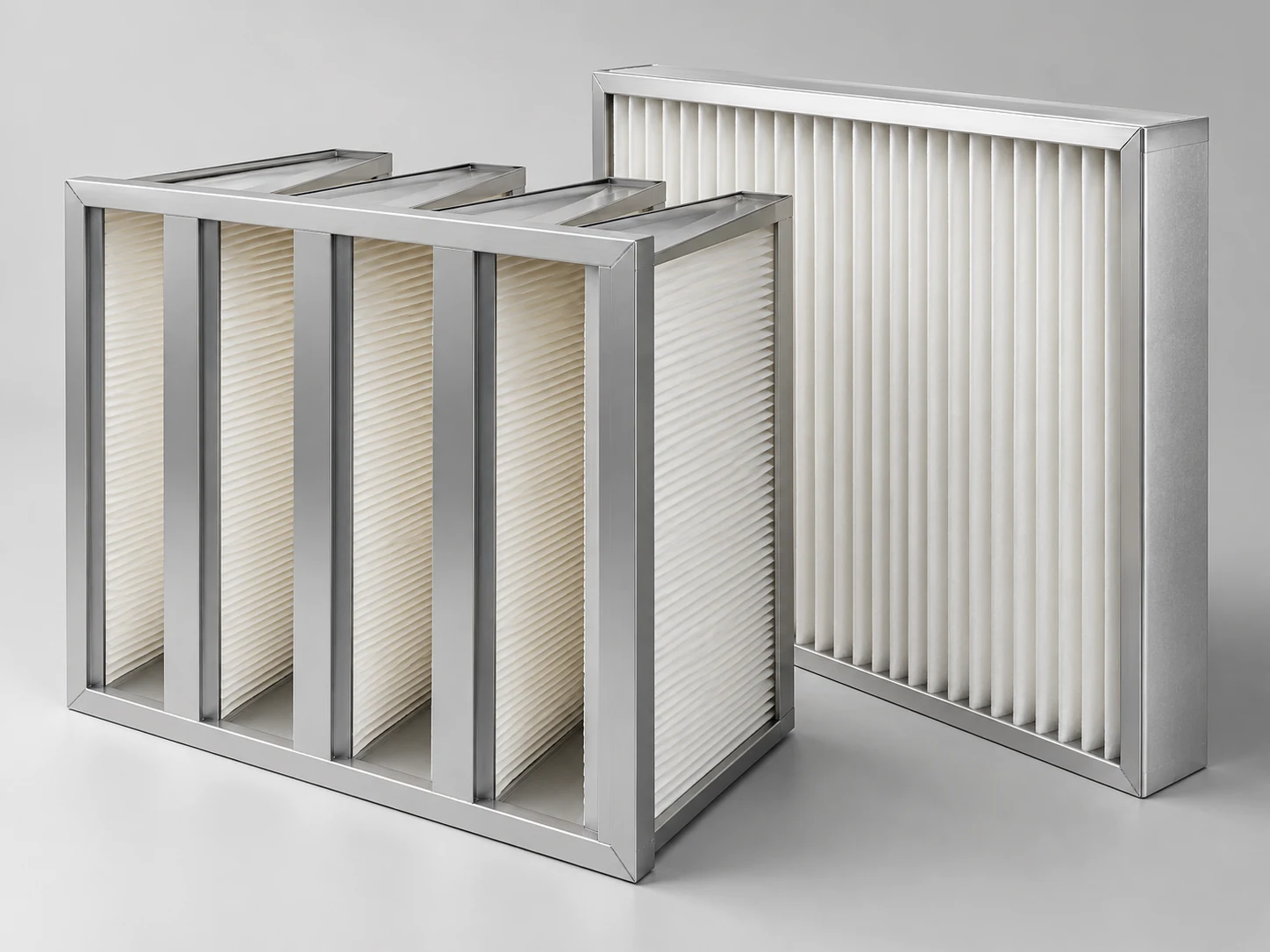 Panel and compact air filters