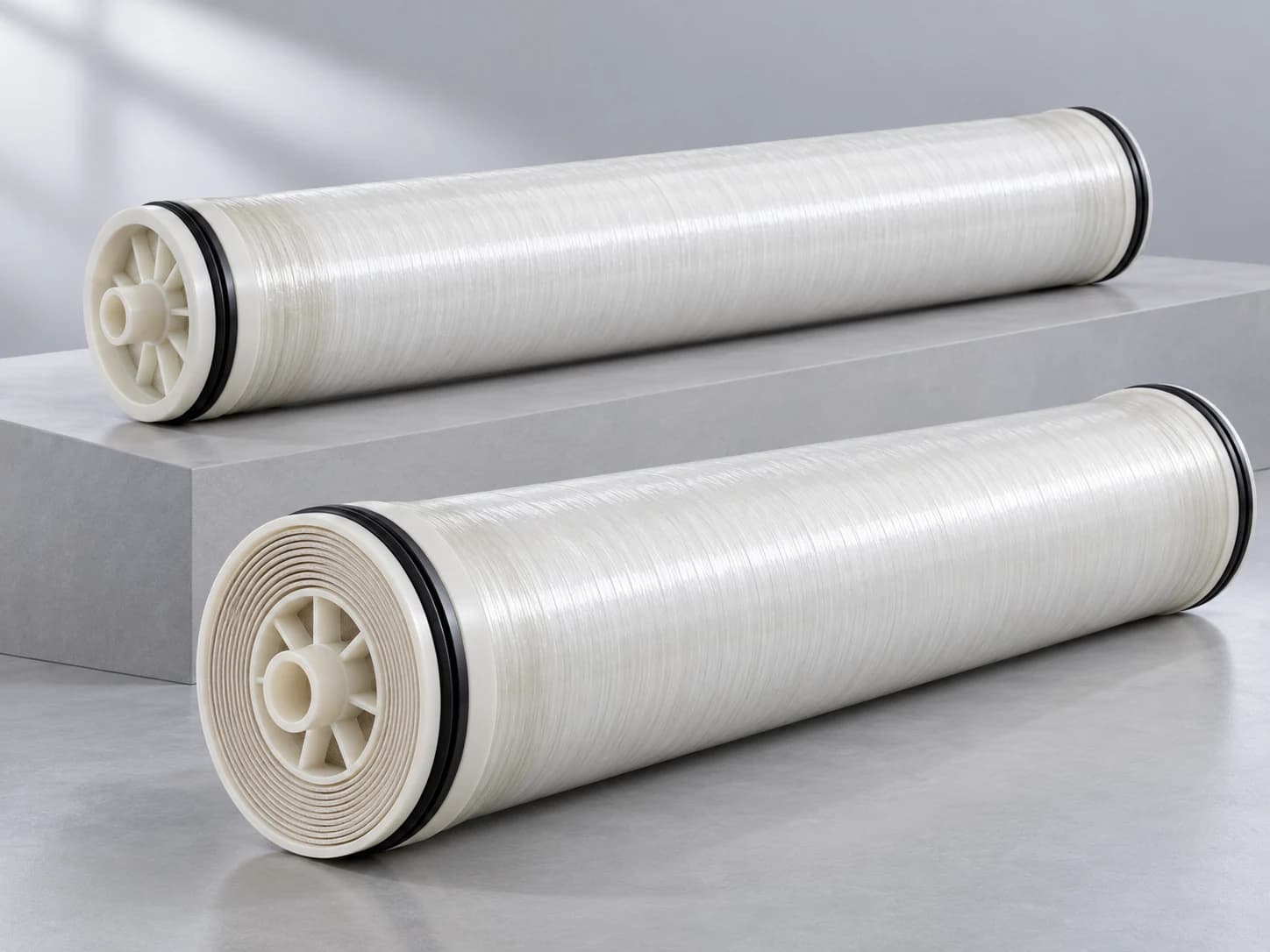 Spiral-wound membrane elements